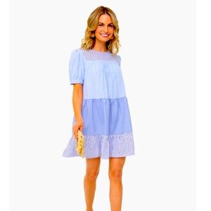 Tuckernuck exclusive blue striped Quinn Dress